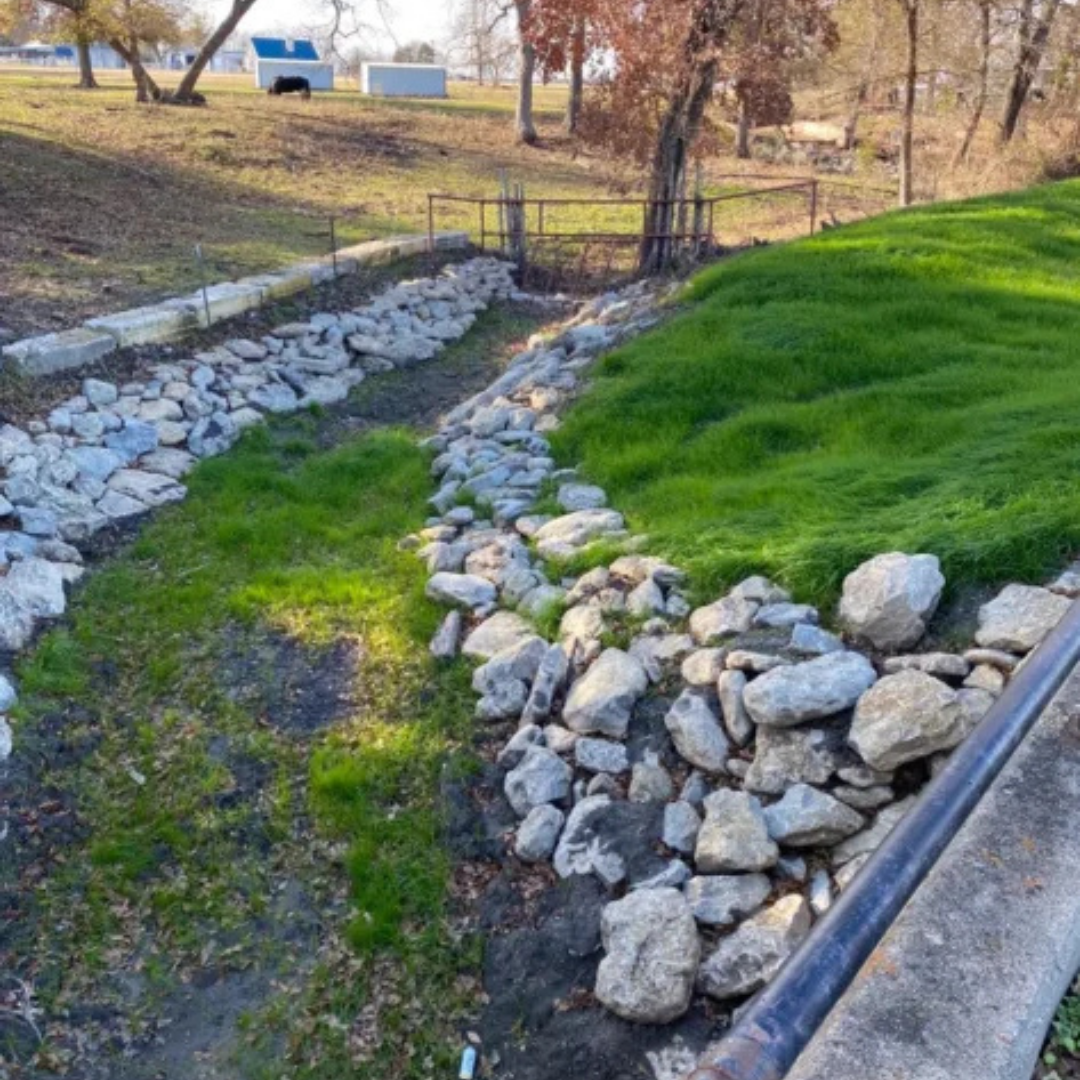 Home landscaping, sod & french drains